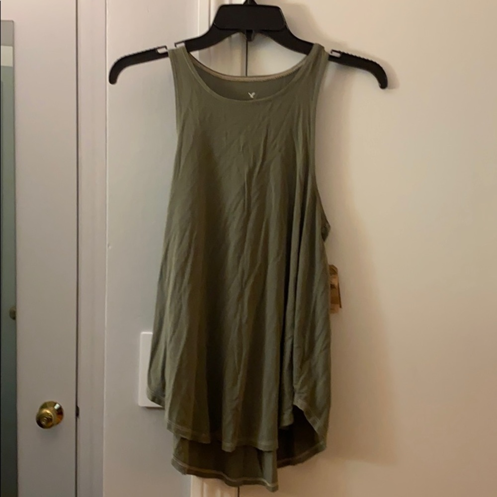 Green tank top